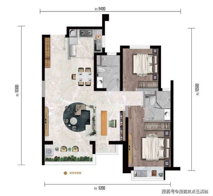 昆明中铁壹号峯景户型解析 配套齐全改善首选(图7)