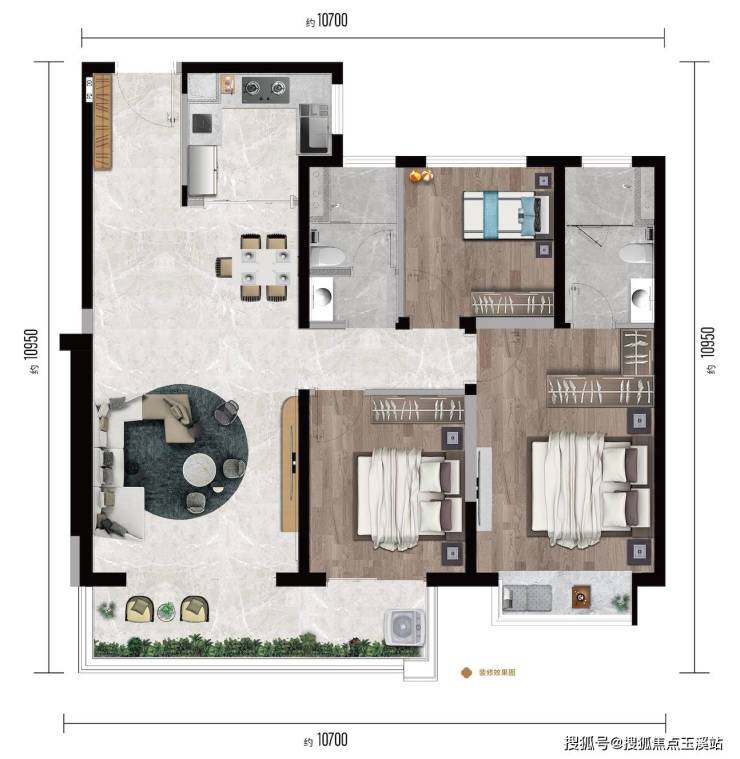昆明中铁壹号峯景户型解析 配套齐全改善首选(图10)