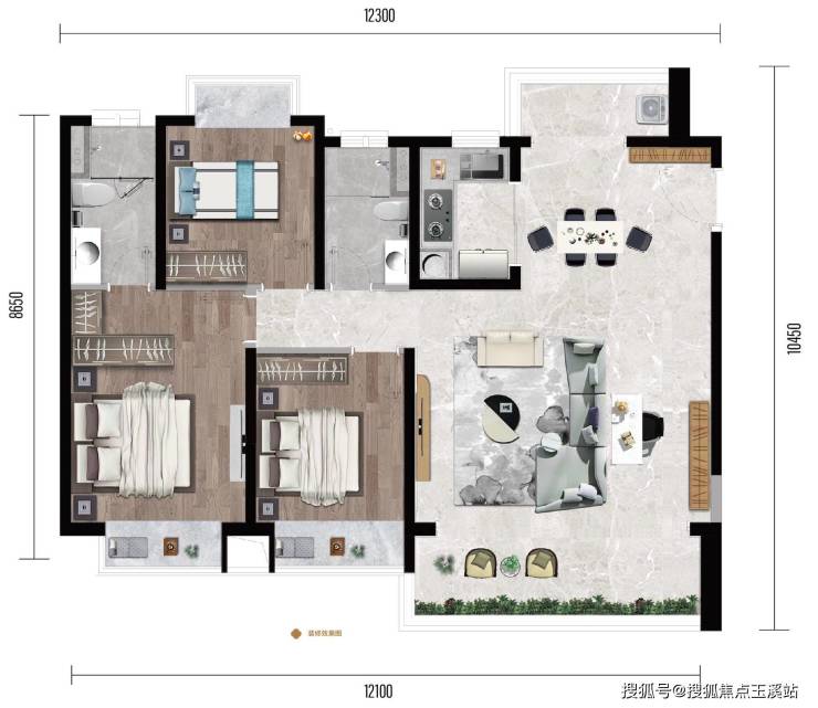 昆明中铁壹号峯景户型解析 配套齐全改善首选(图11)