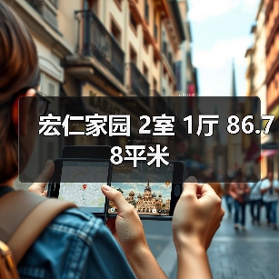 宏仁家园 2室 1厅 86.78平米（图1）