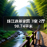 珠江逸景家园 3室 2厅 98.74平米（图1）