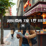 润枫领尚 3室 1厅 88平米（图3）
