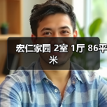 宏仁家园 2室 1厅 86平米（图1）