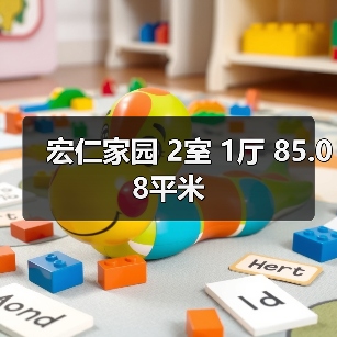 宏仁家园 2室 1厅 85.08平米（图1）