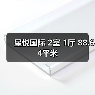 星悦国际 2室 1厅 88.64平米（图3）