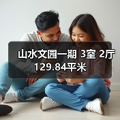 山水文园一期 3室 2厅 129.84平米（图3）