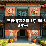 三嘉信苑 2室 1厅 65.25平米（图4）