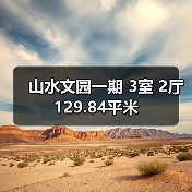 山水文园一期 3室 2厅 129.84平米（图2）