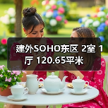 建外SOHO东区 2室 1厅 120.65平米（图3）