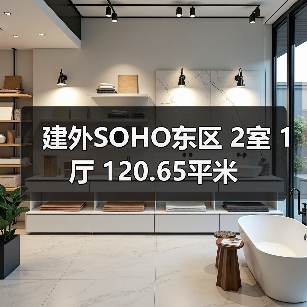 建外SOHO东区 2室 1厅 120.65平米（图1）