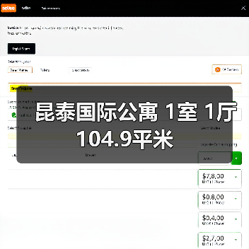 昆泰国际公寓 1室 1厅 104.9平米（图2）