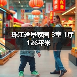 珠江逸景家园 3室 1厅 126平米（图3）