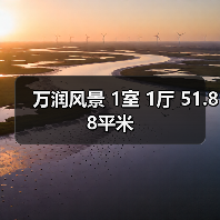 万润风景 1室 1厅 51.88平米（图1）