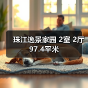 珠江逸景家园 2室 2厅 97.4平米（图1）