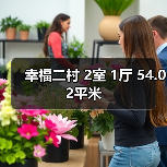 幸福二村 2室 1厅 54.02平米（图1）