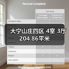 大宁山庄四区 4室 3厅 204.86平米（图2）