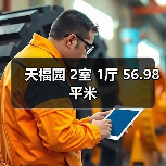 天福园 2室 1厅 56.98平米（图3）