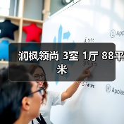 润枫领尚 3室 1厅 88平米（图1）
