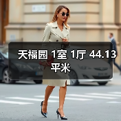 天福园 1室 1厅 44.13平米（图2）