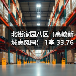 北街家园八区（高教新城惠风园） 1室 33.76平米（图1）