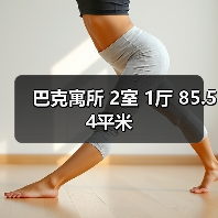 巴克寓所 2室 1厅 85.54平米（图1）