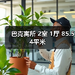 巴克寓所 2室 1厅 85.54平米（图4）