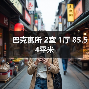 巴克寓所 2室 1厅 85.54平米（图3）