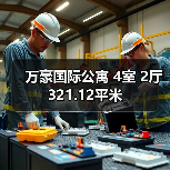万豪国际公寓 4室 2厅 321.12平米（图1）