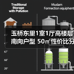 玉桥东里1室1厅高楼层南向户型 50㎡性价比分析（图1）