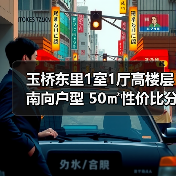 玉桥东里1室1厅高楼层南向户型 50㎡性价比分析（图3）