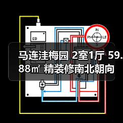 马连洼梅园 2室1厅 59.88㎡ 精装修南北朝向 高楼层 多层 房价71999元/㎡ 性价比高吗？（图4）