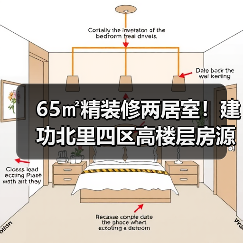 65㎡精装修两居室！建功北里四区高楼层房源性价比如何？（图1）