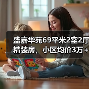 盛嘉华苑69平米2室2厅精装房，小区均价3万+/㎡，如何选？（图4）