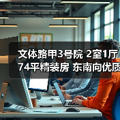 文体路甲3号院 2室1厅74平精装房 东南向优质户型（图4）