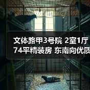 文体路甲3号院 2室1厅74平精装房 东南向优质户型（图2）