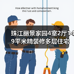 珠江丽景家园4室2厅149平米精装修多层住宅，低楼层东向户型怎么选？（图3）