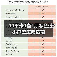 44平米1室1厅怎么选？小户型装修指南（图1）