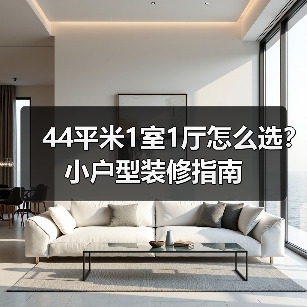 44平米1室1厅怎么选？小户型装修指南（图4）
