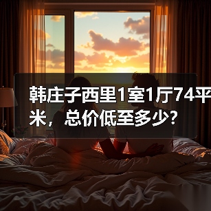 韩庄子西里1室1厅74平米，总价低至多少？（图3）