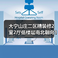 大宁山庄二区精装修2室2厅低楼层南北朝向109㎡房源（图2）