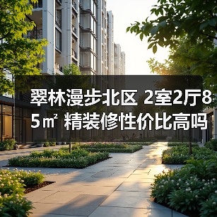 翠林漫步北区 2室2厅85㎡ 精装修性价比高吗？（图4）