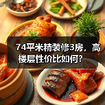 74平米精装修3房，高楼层性价比如何？（图2）