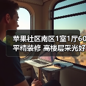 苹果社区南区1室1厅60平精装修 高楼层采光好！（图4）