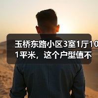 玉桥东路小区3室1厅101平米，这个户型值不值？（图1）
