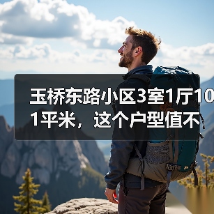 玉桥东路小区3室1厅101平米，这个户型值不值？（图2）
