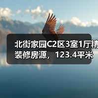 北街家园C2区3室1厅精装修房源，123.4平米性价比高（图1）