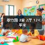 翠竹园 3室 2厅 124.75平米（图2）