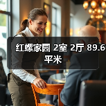 红螺家园 2室 2厅 89.6平米（图2）