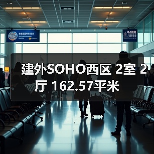 建外SOHO西区 2室 2厅 162.57平米(图1) 建外SOHO西区 2室 2厅 162.57平米(图1)