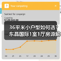 36平米小户型如何选？东晶国际1室1厅房源解析（图2）